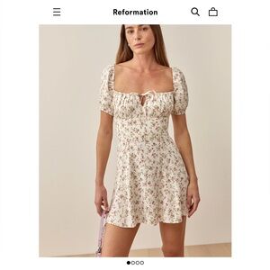 Reformation Corbin Floral Mini Dress
